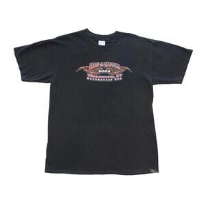 Run-A-Mucca 2004 Motorcycle Run Black Graphic T-Shirt